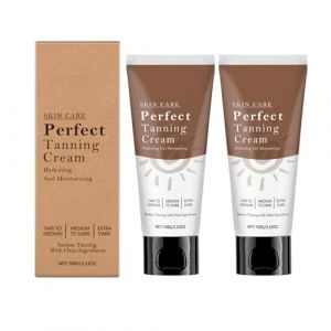 2 Pi&egrave;ces Bronze After Sun Milk, Self Tanner Cream, Tanning Extender, Light & Non-greasy Formula, Natural and Fast tan Without Sun, Anti, Oxidant, Natural Tan, Under the Sun or in the Solarium (YCHHY-EU, neuf)