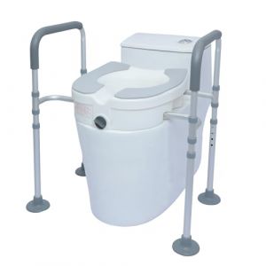 ZhaoCo Rehausseur WC avec Accoudoir (10 cm Hateur), Si&egrave;ge de Toilette Surel&eacute;v&eacute; pour Personnes &acirc;g&eacute;es, Rehausseur de Si&egrave;ge de Toilette (DODO CREATE UK, neuf)