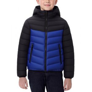 Maeau Doudoune &agrave; Capuche L&eacute;g&egrave;re Enfant Gar&ccedil;on 15 16 Ans Blouson Matelass&eacute;e Petite Ado Fille Hiver Veste en Duvet Chaude Imperm&eacute;able Bleu Manteau Rembourr&eacute; Puffer Court Jacket Manche Longue Automne (YOUXINGEU (Livraison sous 5 &agrave; 12 jours）, neuf)