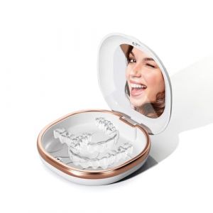 Boite Appareil Dentaire avec Miroir, Portable Dentier Boite Gouttiere Dentair de Rangement pour Proth&egrave;ses, pour Appareils Dentaires ou Proth&egrave;ses Dentaire (Zasjon, neuf)