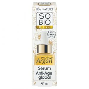 SO'BIO ETIC – Sérum Précieux Anti-Âge Visage, Hydratation et Fermeté à l’Argan Bio (30 mL) - Vendu par unité (Marché Parisien, neuf)