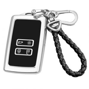 Etui Carte pour Renault, TPU 4 Boutons pour Renault Protection Coque Clé, Porte Clé pour Renault, Protection Commande Captur pour Renault Clio, Espace 5, Master Bus, Talisman, Megane, Scenic, Kadjar (SUSAN ALICE MORROW-, neuf)