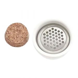 Amagogo Brosse &agrave; Ongles Coupe Nettoyage Bocal R&eacute;cipient Nettoyant Monom&egrave;re Conception &Eacute;l&eacute;gante En C&eacute;ramique et Li&egrave;ge Maintien Hygi&egrave;ne Adapt&eacute; pour, avec Filtre (amagogouk, neuf)