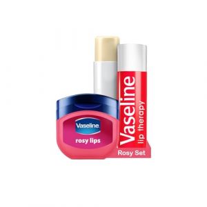 Vaseline Lip Therapy Rosy| Set de Baume à lèvres teinté nourrissant et Soin pour lèvres teinté Stick| Hydratant pour les lèvres (Rosy Set) (prsWORLD, neuf)