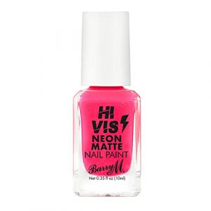 Barry M Cosmetics Hi Vis Vernis à ongles fluo mat - Rose (Pink Electro) (glorycosmetics, neuf)