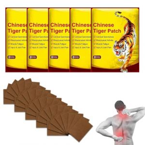 Patch Chauffant,Patch Anti Douleur,40PCS Patchs de Tigre Chinois,Patch Anti-douleur au Genou,Patchs Chauffants Anti-douleur,Patch de Soulagement Douleur Tigre, Pour Douleurs Cou,Nuque,Epaules (Poseidoneye, neuf)