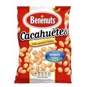 BÉNÉNUTS - Cacahuètes Grillées Salées 410G - Lot De 4 - Offre Special (Les Trois Mousquetaires, neuf)