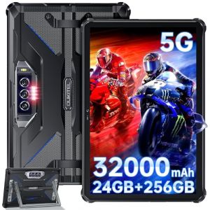 OUKITEL RT7 Tablette Incassable 5G - 32000mAh Tablette Durcie 10.1 FHD+,24GO(12+12) RAM + 256GO ROM (TF 1To),5G Double SIM,Tablette Android 13,48MP+32MP, IP68/IP69K/GPS/OTG/2Ans Garantie-Blue (SZSDKJ, neuf)