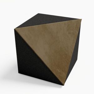 Lot de 2 pi&egrave;ges &agrave; basse d'angle en velours &laquo; TRICUB-Сinematic &raquo; pour montage dans un coin sous le plafond et le mur | D&eacute;coration insonorisante | Couleur : [TRICUB-TRAP | Beige] (ATB-SOUND, neuf)