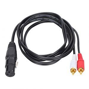 Zunate Câble XLR Femelle vers Double RCA, Câble XLR Femelle vers Double Rca Adaptateur Séparateur Y Câble de Microphone XLR vers Rca, pour Studio ou Performances Live (Bindpo, neuf)