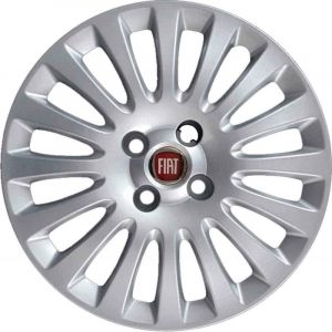 Kit de 4 enjoliveurs adaptables - pour Fiat Grande Punto/Punto Evo mod&egrave;le 2009 - diam&egrave;tre 15" - Non d'origine (Rixto, neuf)