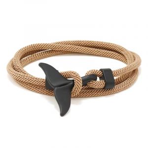aninu Bracelet baleine avec suivi GPS en direct Orca avec application, bracelet de surfeur avec aileron de baleine comme pendentif, bracelet en tissu, cadeau parfait pour les femmes et les hommes (TheMarketDing, neuf)