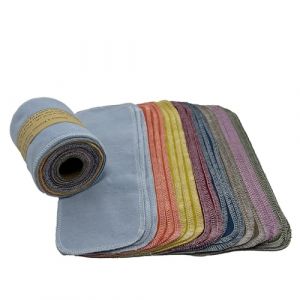 BEECO GIF2U Serviettes en papier r&eacute;utilisables pour toilettes, rouleau de 24 pi&egrave;ces, chiffon en coton lavable et absorbant, serviettes de bidet en papier, fournitures de nettoyage multifonctionnelles (pengpeng132, neuf)