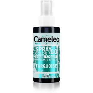 Cameleo Spray & Go – Spray de couleur pour cheveux – Turquoise – Pour cheveux blonds, blond platine et gris – Il suffit de vaporiser et prêt – Semi-permanent – Résultat immédiat – Spray de coloration (JEROSTOCK, neuf)