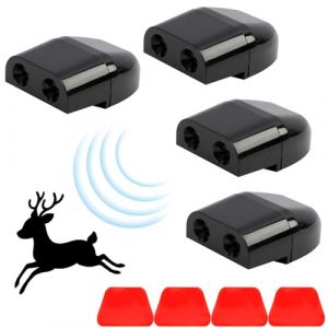 4 Pi&egrave;ces Sifflets &agrave; Ultrasons pour Voiture, Dispositifs de Signalisation pour Animaux Sauvages, Avertisseur de Faune pour Voitures, Camions et Motos, Compact et Durable (JiuZhouYuan, neuf)