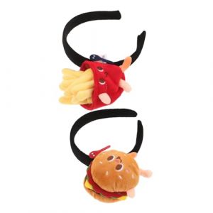 VALICLUD 2pièces Bandeaux Humoristiques Forme De Hamburger Frites Accessoires De Déguisement Pour Fêtes Et Cosplay Pour Et Événements Amusants (Sudersana, neuf)