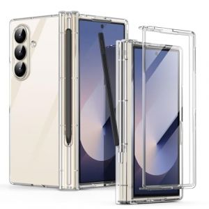 AICase Coque pour Samsung Galaxy Z Fold 7, Protection d'&eacute;cran int&eacute;gr&eacute;e Originale avec Support pour Stylet S Pen, Coque de Protection int&eacute;grale 360&deg; Transparente (AICase, neuf)