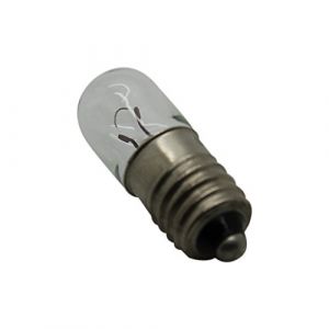 4X LAMP-E10/24/50 FiLmnt lamp: miniature E10 24VDC 50mA Bulb: cylindrical 1.2W (V&U Electronic Components Ltd, neuf)