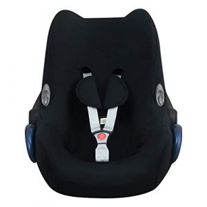 JYOKO KIDS Housse pour siège auto bébé en coton compatible avec Maxi Cosi Cabriofix (BLACK SERIES) (JYOKO, neuf)