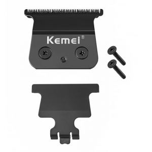 KEMEI 2299 Lames de rechange professionnelles pour tondeuse à cheveux, lame métallurgique en poudre, lames de tondeuse à cheveux en forme de T, tranchantes et durables (Kemei Professional Clippers, neuf)