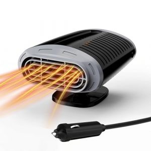 Chuankefanxing Chauffage de Voiture 150W 12V, 2 en 1 Fonction Chauffage et Refroidissement, Portable Chauffage et D&eacute;givreur avec Prise Allume-Cigare, Voiture D&eacute;givreur pour Voiture et SUV (Chuankefanxing, neuf)