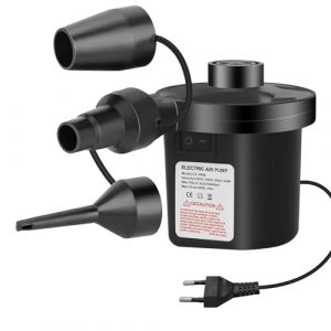 Pompe à Air Électrique Gonfleur Dégonfleur, Gonfleur AC240V,avec 3 Buses Pompe à Pagaies Haute Puissance pour Matelas Pneumatique, Matelas Gonflables, Pataugeoire,Anneau de Natation (OÜ BirLash, neuf)