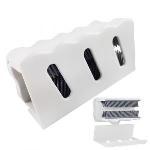 Collecteur de cheveux pour paroi de douche &ndash; 10,5 x 5,5 x 4,5 cm en silicone PP, outil de stockage de canalisations, syst&egrave;me d'&eacute;limination des m&egrave;ches | Parfait pour le nettoyage de la salle de bain, u (utiaesg, neuf)