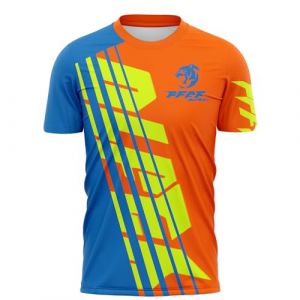 Maillot Cyclisme Homme Manches Courtes,Maillot VTT, Maillot de Descente,Vêtements de Motocross d'été (Orange,XL) (FFFF & OLFEH, neuf)