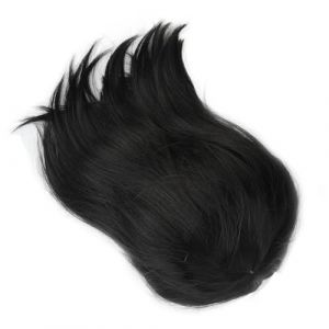 Perruque noire courte et droite pour femme - Réglable - Chaude - Synthétique - Cosplay - Perruque noire courte pour costume d'Halloween (YouYuan★, neuf)