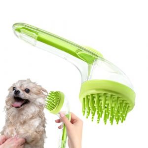 Brosse De Bain En Silicone Souple - Douche De Salle De Bain En Silicium | Brosse De Shampooing Pour Chien Avec Distributeur De Savon | Brosse De Bain Pour Chien Et Chat | Cuve De Lavage | Pe (hongdia, neuf)
