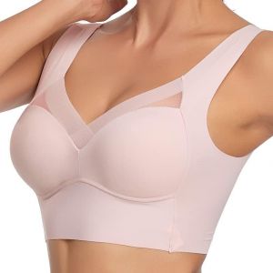 Hatme Soutien-gorge correcteur de posture Wmbra Original Comfy Correction de posture Soutien-gorge dos Femme, Rose, XL (XSelector, neuf)