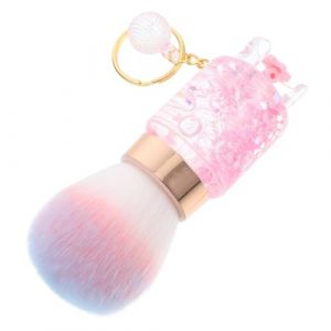 Mipcase Pinceau &agrave; Blush Multifonction Petit Format Brosse &agrave; Ongles Rose Pour Manucure Nettoyage Des Ongles Accessoire Maquillage Portable (andy wang, neuf)