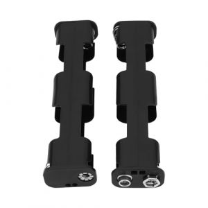 The Lord of the Tools Lot de 2 Supports Piles AA 4 Cellules Dos &agrave; Dos Support Piles AA 108 X 26 X 17 Mm Support Batterie avec Boucle 9 V Compatible avec GTA GTAx GTX GTP GTI D&eacute;tecteur M&eacute;taux (The Lord of the Tools, neuf)