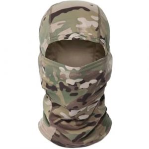 Masque Cagoule de Camouflage L&eacute;ger Respirant Capuche Camo Snood Airsoft Militaire Arm&eacute;e Chapeau T&ecirc;te Couverture Compl&egrave;te Visage Cou Sheisty, camouflage, S/L (Field Sports Online, neuf)