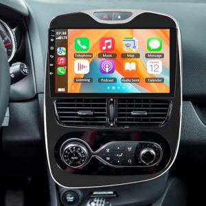 Autoradio pour Renault Clio 4 2012-2019 pour Carplay Voiture 10 Pouces Android 13 2 din &eacute;cran Tactile 2+32G Navigation GPS avec Carplay Android Auto WiFi SWC Bluetooth USB Mic Cam&eacute;ra de Recul (Amorar, neuf)