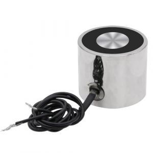 Électroaimant DC 24V 300N 66LB / 30Kg Sucker Solénoïde Aimant Le cylindre de levage contient des ronds 35 x 30mm (Uxney -FR, neuf)