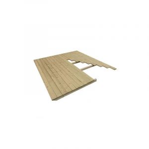 Gardy Shelter Plancher en Bois Massif pour Abri de Jardin, Pin FSC 20mm, 6m&sup2;, avec Lambourdes 40x40mm (Mon Univers Jardin, neuf)