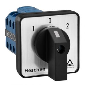 Heschen Commutateur de commutation universel de sélecteur de came rotative, LW28-20/D404.4, 660V 20A, 3 positions, 4 phases, 16 terminaux, CE (Heschen, neuf)