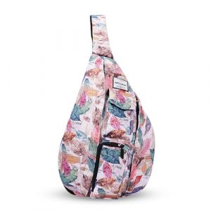 HAWEE Sac &agrave; Dos Sport Sac &agrave; Bandouli&egrave;re Sac &agrave; Dos de Multifonction Casual pour Hommes Femmes Adolescentes Travail Etude Escalade Randonn&eacute;e Courir, Licorne Blanche Rose, L (HAWEEDEAL, neuf)