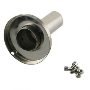 Silencieux D'&eacute;chappement Silencieux D'&eacute;chappement Universel en Acier Inoxydable R&eacute;duit Le Bruit Contr&ocirc;le du Son 76mm 89mm 102mm 114mm DB-Killer pour Voiture Embout Echappement(SL 89mm) (HAORIB, neuf)