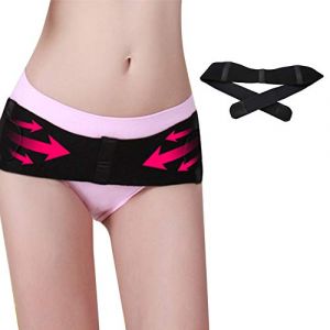 Qukaim Ceinture de correction pelvienne post-partum, ceinture de correction pelvienne, ceinture de forme du corps, bande osseuse pelvienne, support réglable pour la récupération post-partum, taille (Ivaank, neuf)