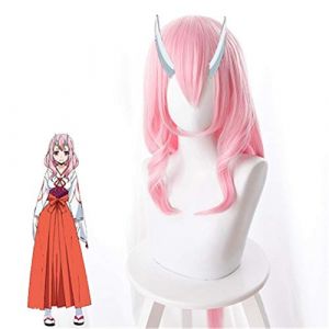 Anime Tensei Shitara Slime Datta Ken Shuna Cosplay perruque 80 cm de Long rose cheveux synthétiques Halloween carnaval Costume jeu de rôle perruques (good stuff A, neuf)