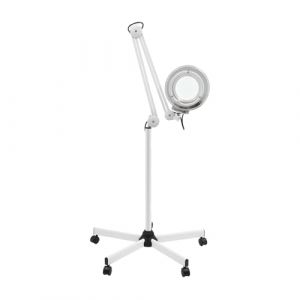 GAOUSD LED Lampe Loupe sur Pied 24W avec Lumi&egrave;re Grossissante 8X Lampe Esthetique Professionnel Angle R&eacute;glable Rotation &agrave; 360&deg; Loupe Eclairante,Pour Salon de Beaut&eacute;, Lire, Coudre (YALBOBIA, neuf)