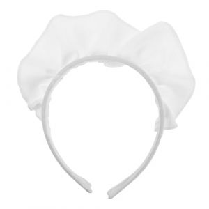Healeved Bandeau De Femme De Accessoires De Mode Pour Femmes Casque De Fête Cosplay Casque De Maquillage Accessoire Tête De Servante Lavage Casque De Déguisement Chiffon Blanche (Sonieg, neuf)