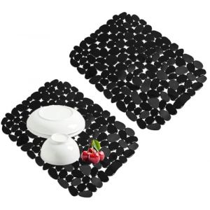 Lot de 2 Tapis Evier Cuisine, Tapis de Protege Evier en PVC, 40x30cm Tapis Evier Découpable, Tapis d'évier pour pour Évier en Céramique/Acier Inoxydable, Tapis D'évier pour de L'évier de Cuisine (AIODIHAILIYAN, neuf)