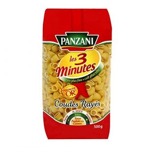 PANZANI - Pâtes Cuisson Rapide Coudes Rayés 500G - Lot De 3 (J&S France, neuf)