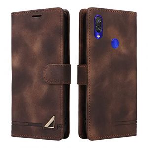 OKZone Coque pour Huawei Y6 2019/Honor 8A, &Eacute;tui de Protection de Portefeuille Antichoc de Fente pour Carte, Support de Carte &agrave; Rabat en Cuir en PU &Eacute;tui pour Huawei Y6 2019/Honor 8A (Marron) (JUST-OKZ, neuf)