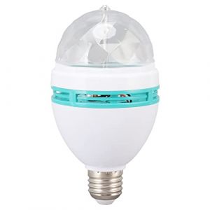OUKENS Ampoule De Danse, Base E26 RVB &agrave; Changement Automatique S&ucirc;r Stable ABS PC Ampoule Rotative, Couleur Ampoule Rotative LED Ampoule Stroboscopique pour F&ecirc;te Bar Mariage 85‑260 V (Zearte, neuf)