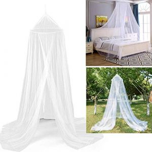 Moustiquaire Filet Ronde, Moustiquaire Baldaquin Anti-insectes, Auvent de lit insectes Protection Rideaux D'installation Rapide Facile pour bébé, Enfants, Voile Moustiquaire Universelle, 0.6x2.5x12M (XQ7, neuf)