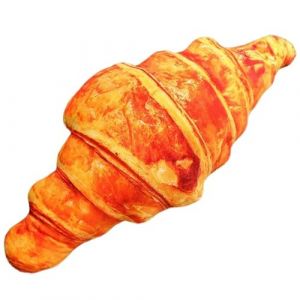 KUKUShining Peluche Hot Dog, Toast C&acirc;lin Oreiller Doux Et C&acirc;lin Pain en Peluche Jouet Amusant Poup&eacute;es Alimentaires pour Cadeau d'halloween(Croissant,80cm/31.5in) (KAKUKAKA, neuf)